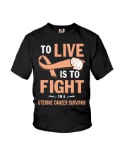 uterine-cancer-peach-lfi Youth T-Shirt thumbnail