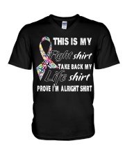 full-ribbon-colors-myshirt V-Neck T-Shirt thumbnail