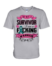 ovarian-cancer-teal-fgwr V-Neck T-Shirt thumbnail