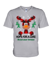 bile-duct-cancer-kellygreen-hfac V-Neck T-Shirt thumbnail