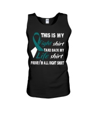 cervical-cancer-teal-white-myshirt Unisex Tank thumbnail