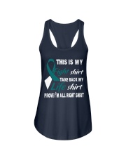 cervical-cancer-teal-white-myshirt Ladies Flowy Tank thumbnail