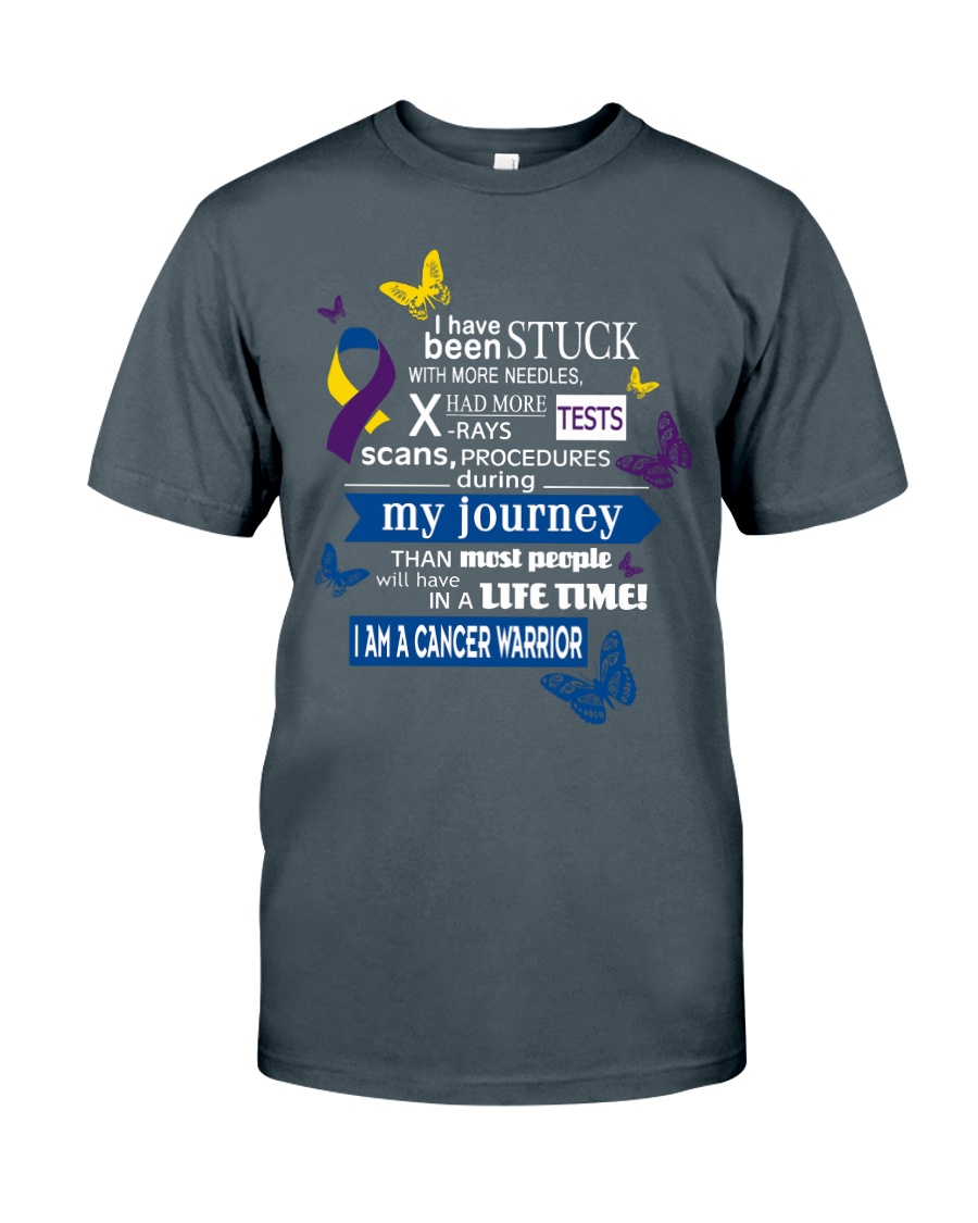 bladder-cancer-marigold-blue-purple-stuck1 Classic T-Shirt
