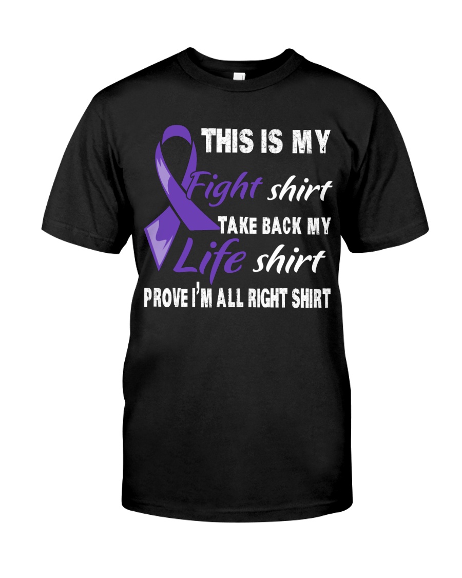 pancreatic-cancer-purple-myshirt Classic T-Shirt