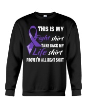pancreatic-cancer-purple-myshirt Crewneck Sweatshirt thumbnail