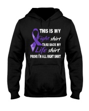 pancreatic-cancer-purple-myshirt Hooded Sweatshirt thumbnail