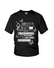 brain-cancer-grey-STUCK Youth T-Shirt thumbnail