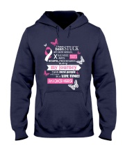 breastlung-cancer-warrior-pink-white-stuck Hooded Sweatshirt thumbnail