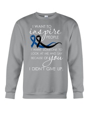 colon cancer and melanoma - inspire Crewneck Sweatshirt thumbnail