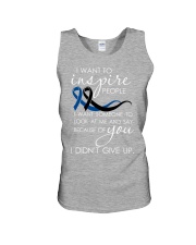 colon cancer and melanoma - inspire Unisex Tank thumbnail
