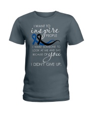 colon cancer and melanoma - inspire Ladies T-Shirt thumbnail