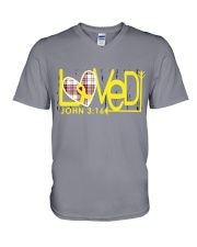 bone-cancer-yellow-loved V-Neck T-Shirt thumbnail