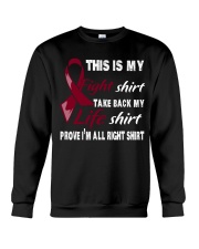 multiple-myeloma-burgundy-myshirt Crewneck Sweatshirt thumbnail