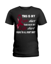 multiple-myeloma-burgundy-myshirt Ladies T-Shirt thumbnail