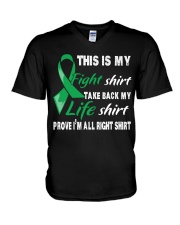 gallbladder-cancer-kellygreen-myshirt V-Neck T-Shirt thumbnail