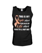 uterine-cancer-peach-myshirt Unisex Tank thumbnail