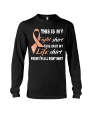 uterine-cancer-peach-myshirt Long Sleeve Tee thumbnail