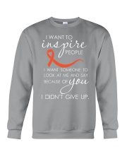 leukemia-orange-inspire Crewneck Sweatshirt thumbnail