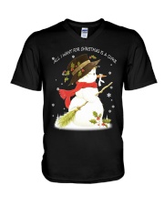 lung-cancer-white-aiwt V-Neck T-Shirt thumbnail