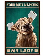 Your Butt Napkins My Lady Poster - Funny Toilet Poster - Bathroom Decor - No Frame Full Size 11x17 16x24 24x36 Inches 11x17 Poster front