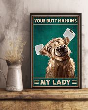 Your Butt Napkins My Lady Poster - Funny Toilet Poster - Bathroom Decor - No Frame Full Size 11x17 16x24 24x36 Inches 11x17 Poster lifestyle-poster-3
