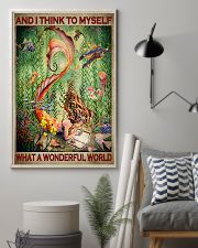 And I Think To Myself What A Wonderful World Poster - Poster For Mermaid Lovers - Mermaid Lover Birthday Xmas Gift - Home Decor - Wall Art - No Frame 11x17 Poster lifestyle-poster-1