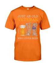Just An Old Veteran Who Loves Beer Shirt Sweatshirt Hoodie Long Sleeve Tank Top For Veterans - Veteran Birthday Xmas Gift - Size S To 6XL Classic T-Shirt tile