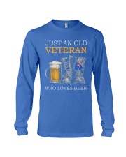 Just An Old Veteran Who Loves Beer Shirt Sweatshirt Hoodie Long Sleeve Tank Top For Veterans - Veteran Birthday Xmas Gift - Size S To 6XL Long Sleeve Tee tile