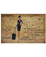 Once You Have Tasted Flight You Will Forever Walk The Earth With Your Eyes Turned Skyward Flight Attendant Poster - No Frame 17x11 24x16 36x24 Inches 17x11 Poster front