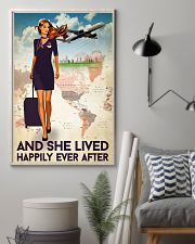 And She Lived Happily Ever After Poster - Poster For Flight Attendants - Home Decor - No Frame Full Size 11x17 16x24 24x36 Inches 11x17 Poster lifestyle-poster-1