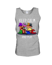Keep Calm And Play Shirt - Among Us Unisex Tank tile