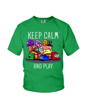 Keep Calm And Play Shirt - Among Us Youth T-Shirt tile