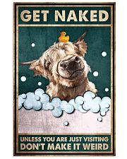 Get Naked Unless You Are Just Visiting Don't Make It Weird Poster - Dog Funny Toilet Poster - Bathroom Decor - No Frame Size 11x17 16x24 24x36 Inches 11x17 Poster front