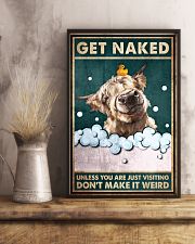 Get Naked Unless You Are Just Visiting Don't Make It Weird Poster - Dog Funny Toilet Poster - Bathroom Decor - No Frame Size 11x17 16x24 24x36 Inches 11x17 Poster lifestyle-poster-3