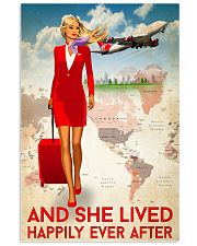 And She Lived Happily Ever After Poster - Poster For Flight Attendants - Home Decor - No Frame Full Size 11x17 16x24 24x36 Inches 11x17 Poster front