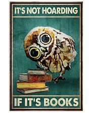 It's Not Hoarding If It's Books Poster - Owl And Books Vintage Retro Art Picture - Home Wall Decor - No Frame Full Size 11''x17'' 16''x24'' 24''x36'' 11x17 Poster front
