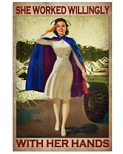 She Worked Willingly With Her Hands Poster - Poster For Nurses - Nurse Birthday Xmas Gift - Home Wall Decor - No Frame 11x17 Poster front