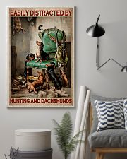 Easily Distracted By Hunting And Dachshunds Poster - Wall Art Decor - No Frame Full Size 11''x17'' 16''x24'' 24''x36'' 11x17 Poster lifestyle-poster-1