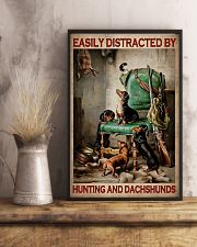 Easily Distracted By Hunting And Dachshunds Poster - Wall Art Decor - No Frame Full Size 11''x17'' 16''x24'' 24''x36'' 11x17 Poster lifestyle-poster-3