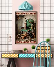 Easily Distracted By Hunting And Dachshunds Poster - Wall Art Decor - No Frame Full Size 11''x17'' 16''x24'' 24''x36'' 11x17 Poster lifestyle-poster-6