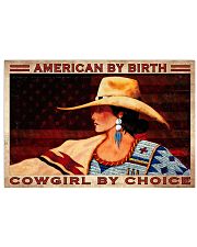 American By Birth Cowgirl By Choice Poster - Cowgirl Vintage Retro Art Picture - Wall Art Decor - No Frame Full Size 17''x11'' 24''x16'' 36''x24'' 17x11 Poster front