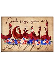 God Says You Are Unique Special Lovely Specious Strong Chosen Forgiven Poster - Poster For Dancers - Dancer Birthday Xmas Gift - Home Decor - No Frame 17x11 Poster front
