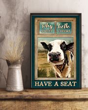 Why Hello Sweet Cheeks Have A Seat Poster - Cow Funny Poster - Home Wall Docor - No Frame Full Size 11''x17'' 16''x24'' 24''x36'' 11x17 Poster lifestyle-poster-3