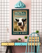 Why Hello Sweet Cheeks Have A Seat Poster - Cow Funny Poster - Home Wall Docor - No Frame Full Size 11''x17'' 16''x24'' 24''x36'' 11x17 Poster lifestyle-poster-6