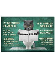 If You're Finished Flush It If You Lift It Up Put It Down Ladies Please Remain Seated For The Entire Performance Funny Toilet Poster - No Frame 17x11 Poster front