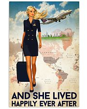 And She Lived Happily Ever After Poster - Poster For Flight Attendants - Home Decor - No Frame Full Size 11x17 16x24 24x36 Inches 11x17 Poster front