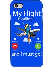 My Flight Is Calling And I Must Go Shirt - Shirt For Flight Attendants - Flight Attendant Birthday Xmas Gift - Size S To 6XL Phone Case tile