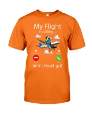 My Flight Is Calling And I Must Go Shirt - Shirt For Flight Attendants - Flight Attendant Birthday Xmas Gift - Size S To 6XL Classic T-Shirt tile