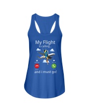 My Flight Is Calling And I Must Go Shirt - Shirt For Flight Attendants - Flight Attendant Birthday Xmas Gift - Size S To 6XL Ladies Flowy Tank tile