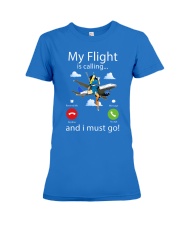 My Flight Is Calling And I Must Go Shirt - Shirt For Flight Attendants - Flight Attendant Birthday Xmas Gift - Size S To 6XL Premium Fit Ladies Tee tile